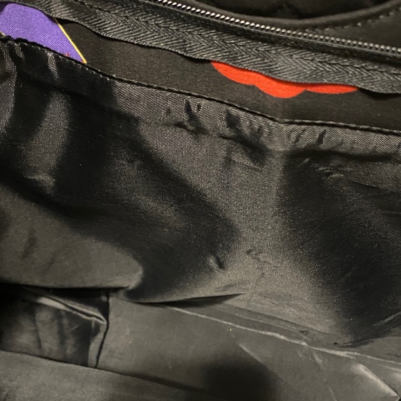 Stylish Black Tote Bag with Bamboo Handles - Picture 10 of 12